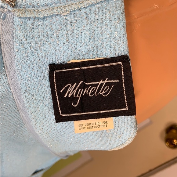 MYNETTE MAXI DRESS SLEEVELESS W/ JACKET LIGHT BLUE - Picture 8 of 8